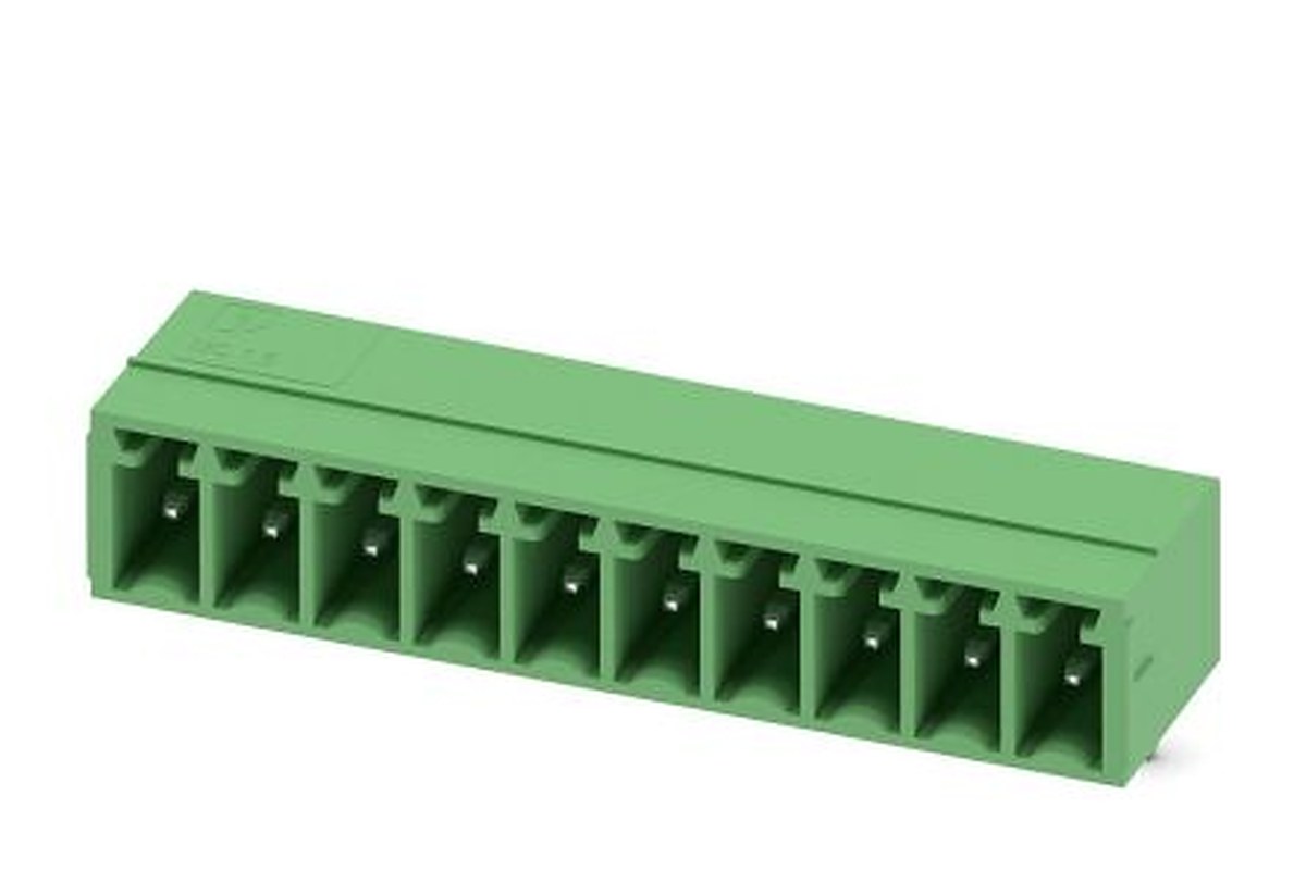 Phoenix Contact MC 1.5/10-G-3.5 Series Pluggable Terminal Block, 10-Contact, 3.5 mm Pitch, 1 Row