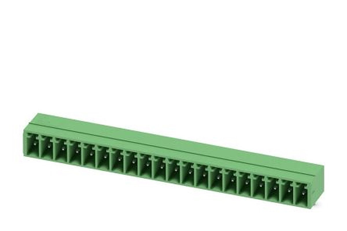 Phoenix Contact MC 1.5/20-G-3.5 Series Pluggable Terminal Block, 20-Contact, 3.5 mm Pitch, 1 Row, 1844391