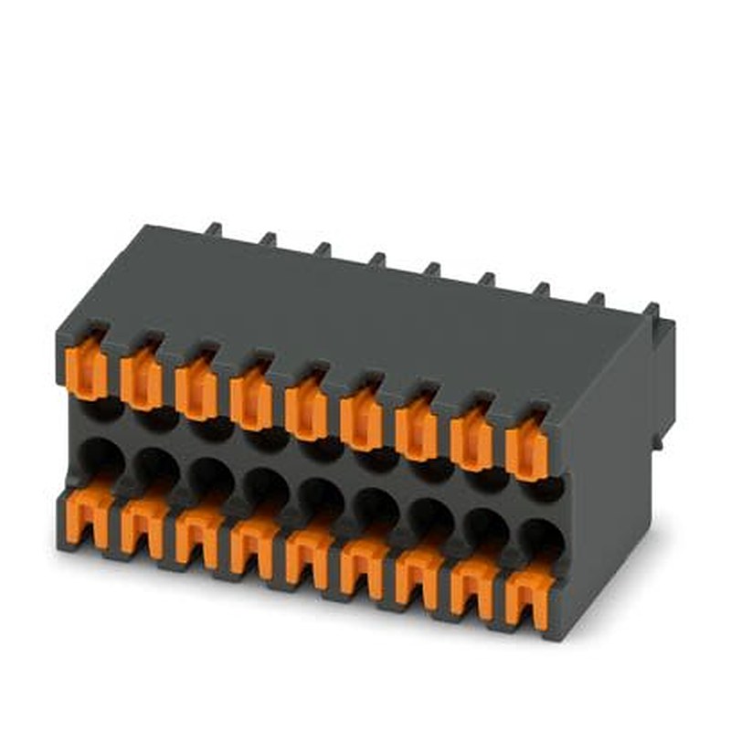 Phoenix Contact DFMC Series PCB Connector, 18-Contact, 2.54 mm Pitch, 1 Row