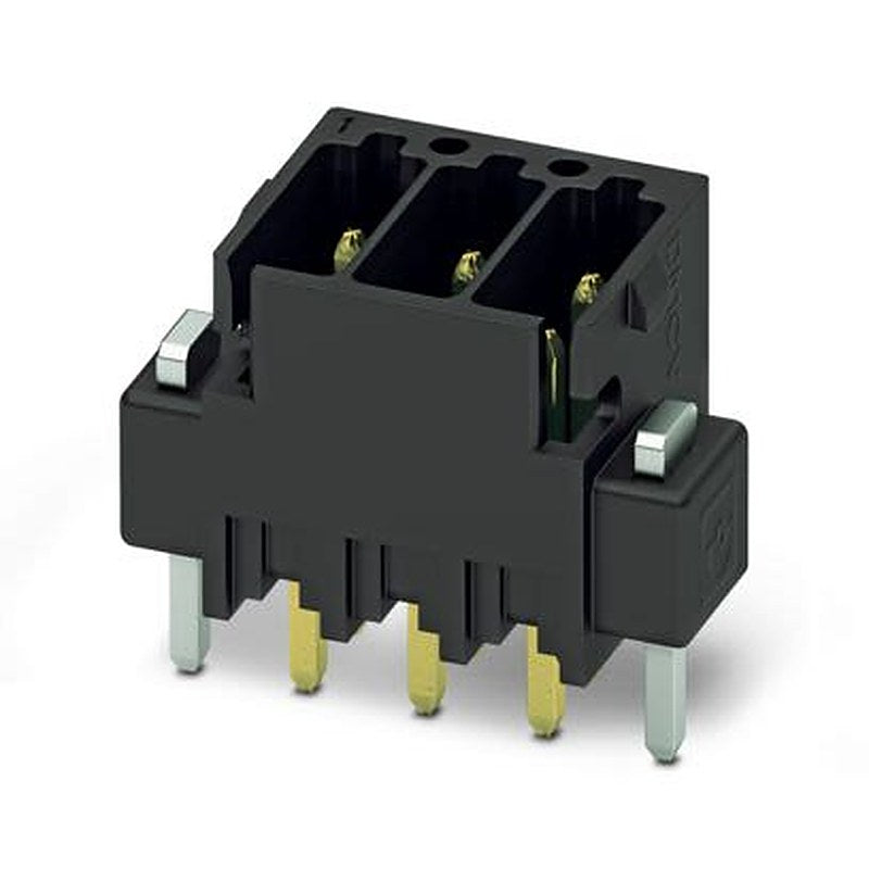 Phoenix Contact DMCV 0 Series Straight Wave Soldering Mount PCB Header, 4 Contact(s), 2.54 mm Pitch, 2 Row, Shrouded