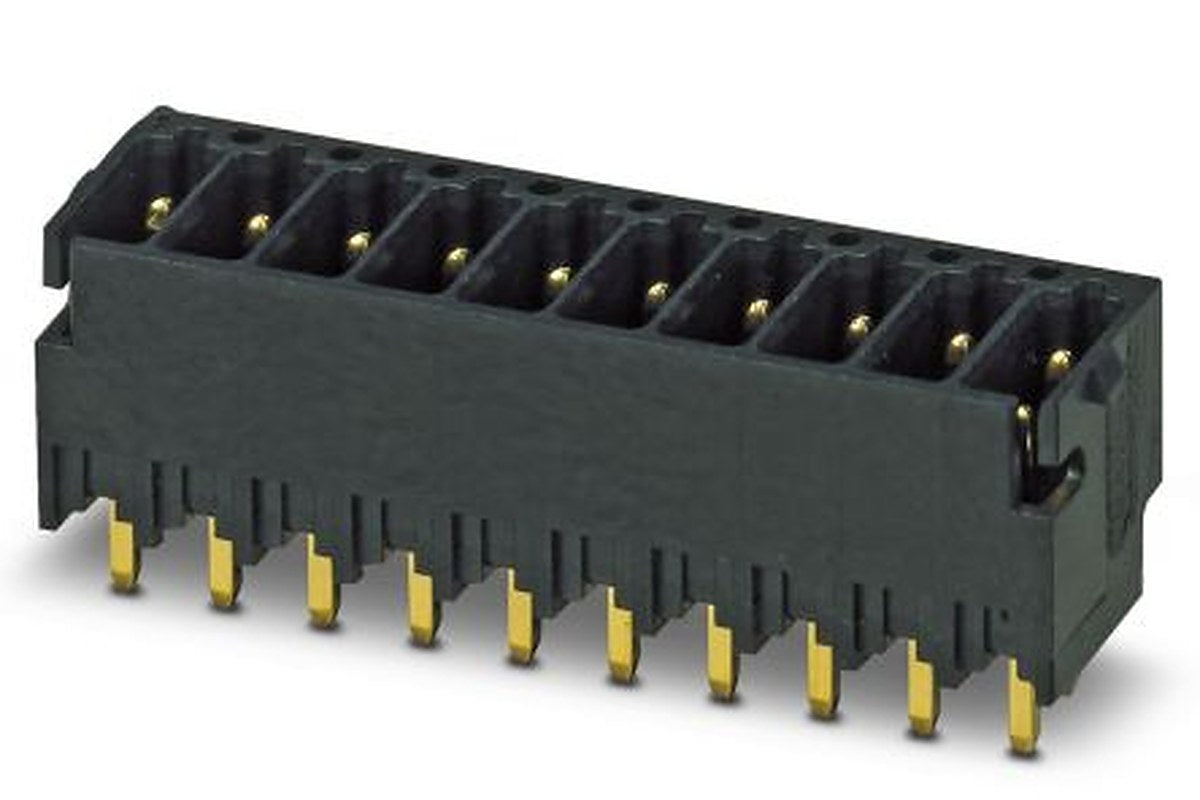 Phoenix Contact DMCV Series Straight Solder PCB Header, 10 Contact(s), 2.54 mm Pitch, 2 Row