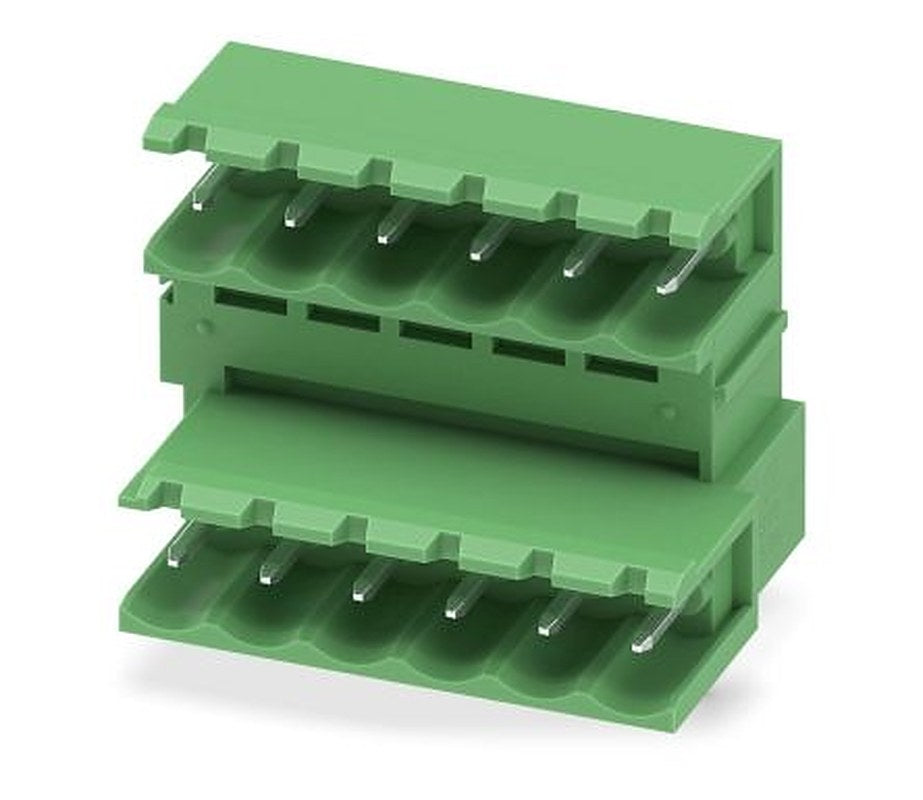 Phoenix Contact MDSTB 2.5/ 6-G-5.08 Series Pluggable Terminal Block, 6 Contact(s), 5.08 mm Pitch, 2 Row