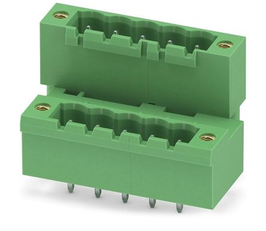 Phoenix Contact MDSTBV 2.5/ 5-GF-5.08 Series Pluggable Terminal Block, 5 Contact(s), 5.08 mm Pitch, 2 Row
