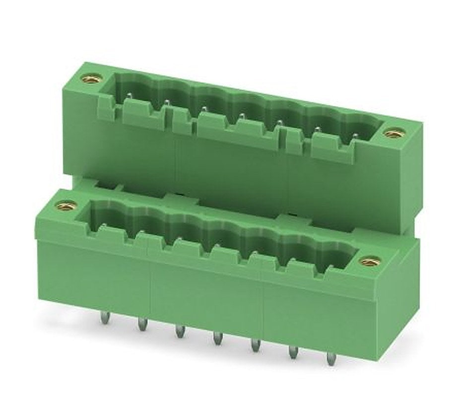 Phoenix Contact MDSTBV 2.5/ 7-GF-5.08 Series Pluggable Terminal Block, 7-Contact, 5.08 mm Pitch, 2 Row, 1845688
