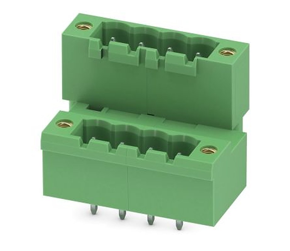 Phoenix Contact MDSTBV 2.5/ 4-GF Series Pluggable Terminal Block, 4 Contact(s), 5 mm Pitch, 2 Row