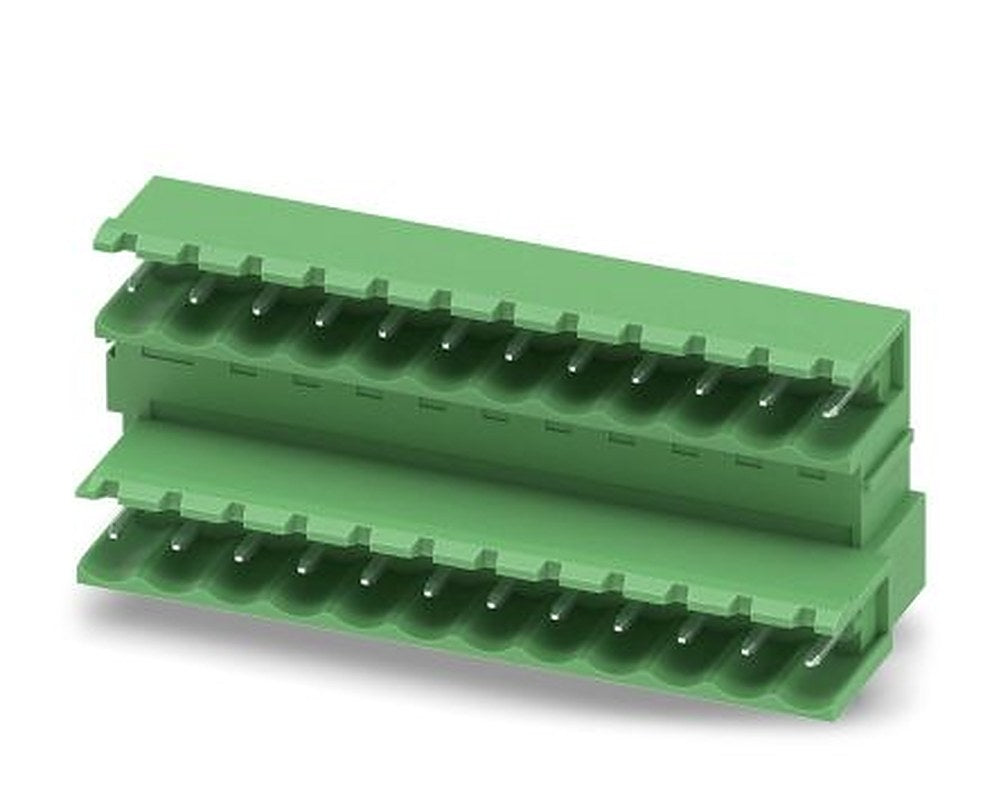 Phoenix Contact MDSTB 2.5/12-G Series Pluggable Terminal Block, 12 Contact(s), 5 mm Pitch, 2 Row