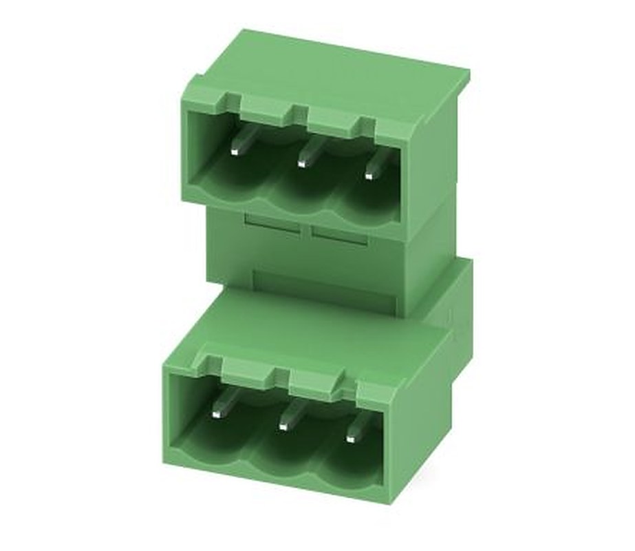 Phoenix Contact MDSTBA 2.5/ 3-G Series Pluggable Terminal Block, 3 Contact(s), 5 mm Pitch, 2 Row