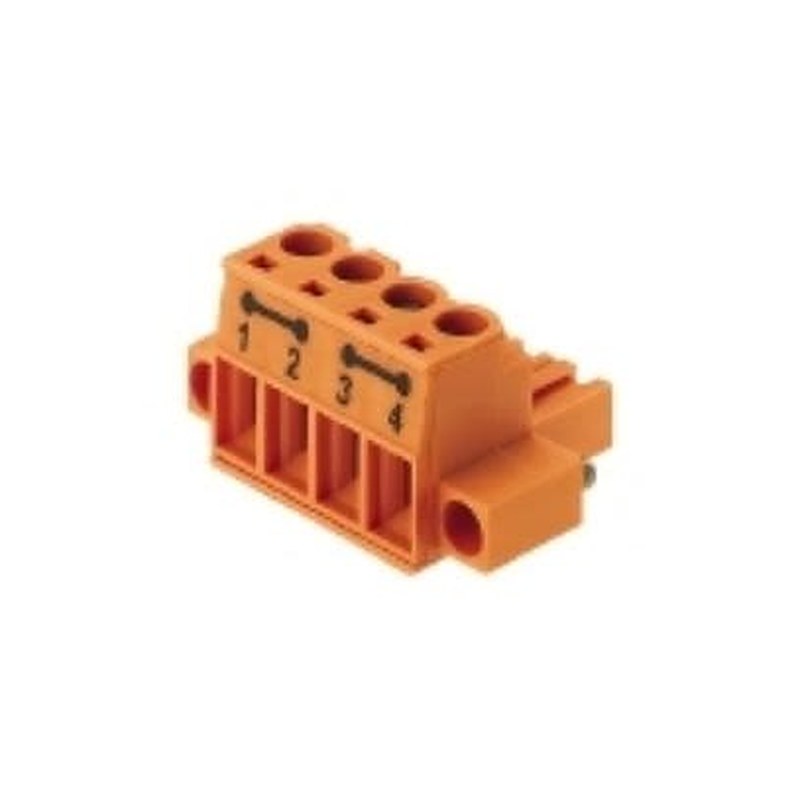 Weidmüller, OMNIMATE Signal Female PCB Header, 5.08 mm Pitch, 4 Way, 1 Row 180°