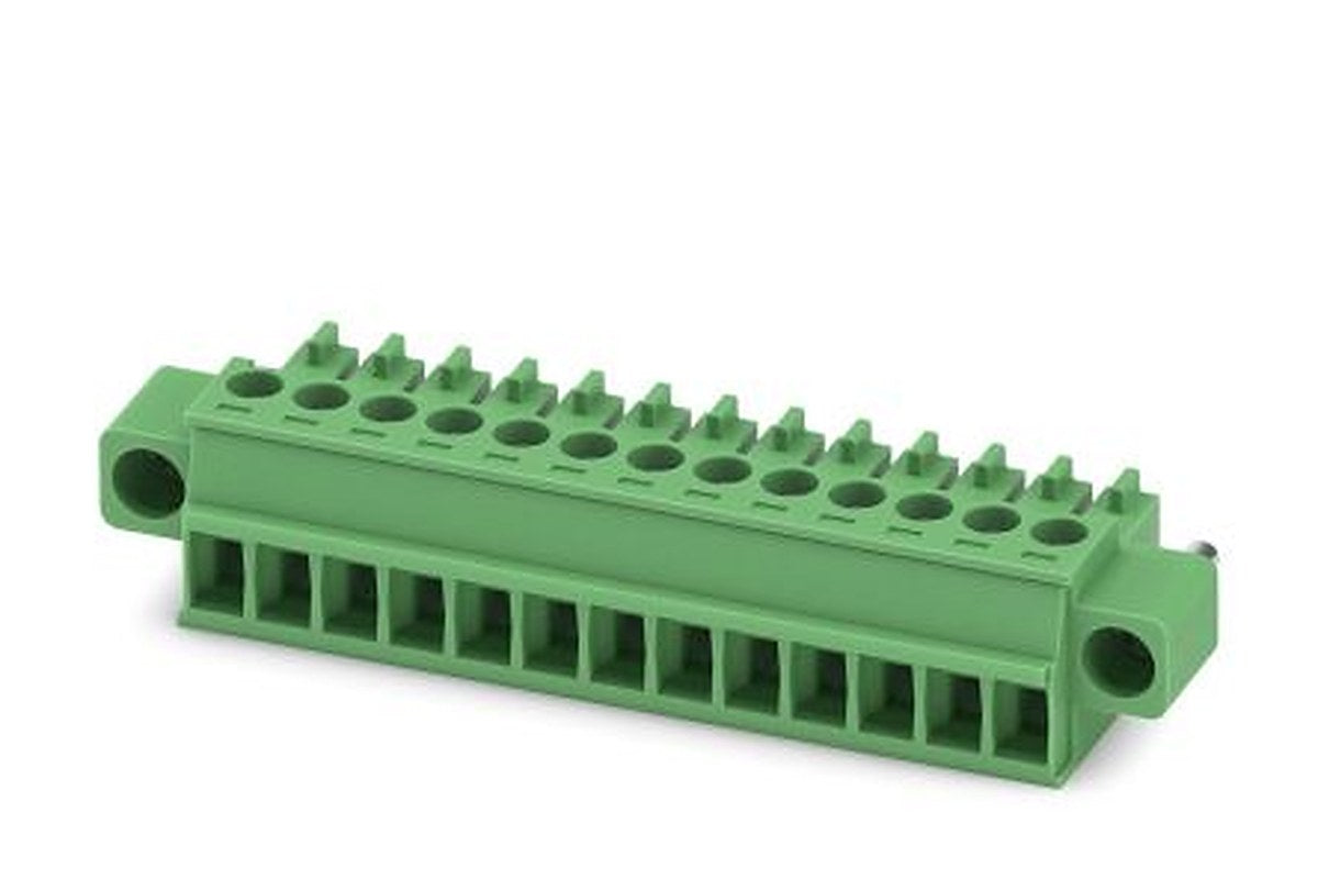 Phoenix Contact MC 1.5/13-STF-3.5 Series Pluggable Terminal Block, 13-Contact, 3.5 mm Pitch, 1 Row, 1847233