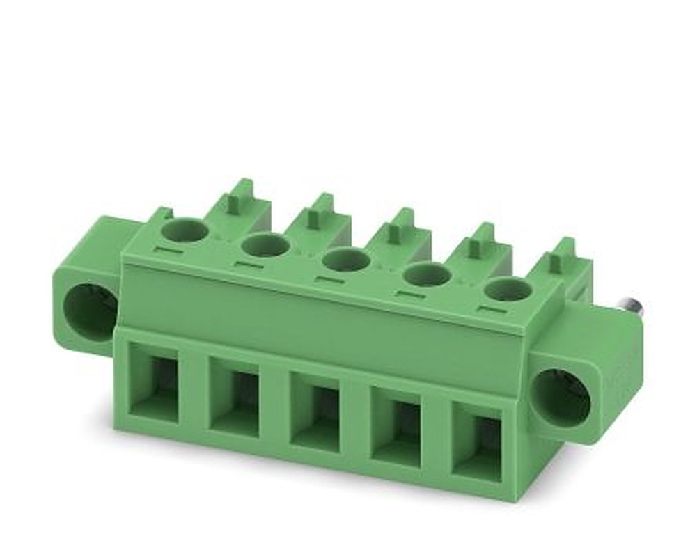 Phoenix Contact MC 1.5/5-STF-5.08 Series Pluggable Terminal Block, 5-Contact, 5.08 mm Pitch, 1 Row, 1847385