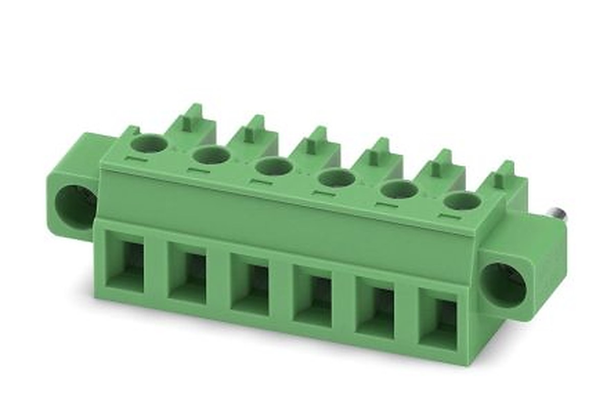 Phoenix Contact MC 1.5/8-STF-5.08 Series Pluggable Terminal Block, 8-Contact, 5.08 mm Pitch, 1 Row, 1847411