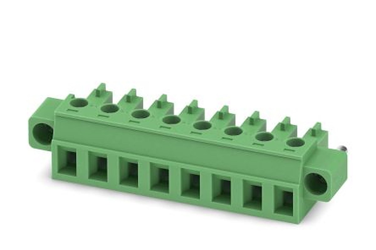 Phoenix Contact MC 1.5/10-STF-5.08 Series Pluggable Terminal Block, 10-Contact, 5.08 mm Pitch, 1 Row, 1847437