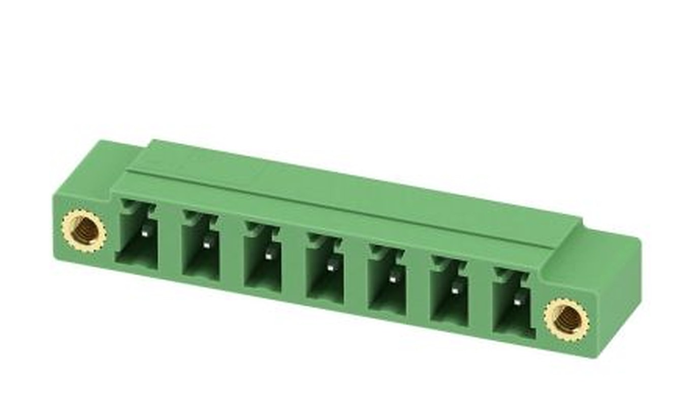 Phoenix Contact MC 1.5/ 7-GF-5.08 Series Pluggable Terminal Block, 7-Contact, 5.08 mm Pitch, 1 Row, 1847518