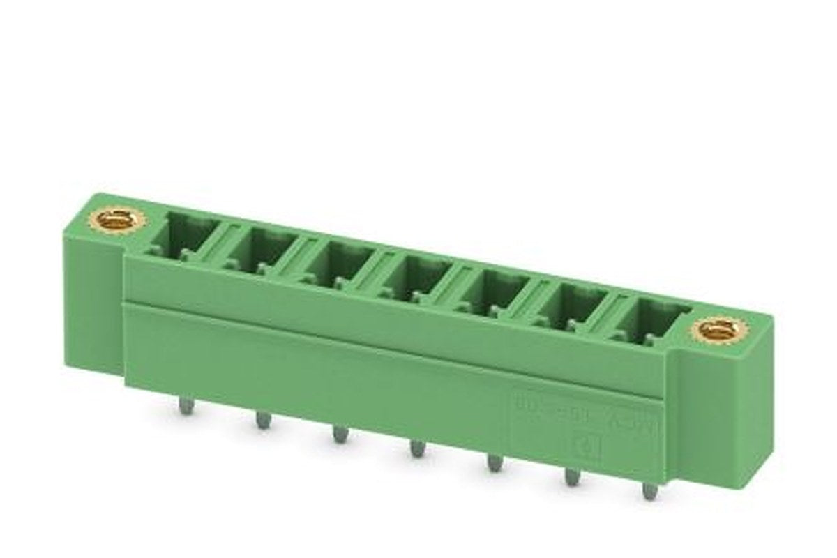 Phoenix Contact MCV 1.5/ 7-GF-5.08 Series Pluggable Terminal Block, 7-Contact, 5.08 mm Pitch, 1 Row, 1847660
