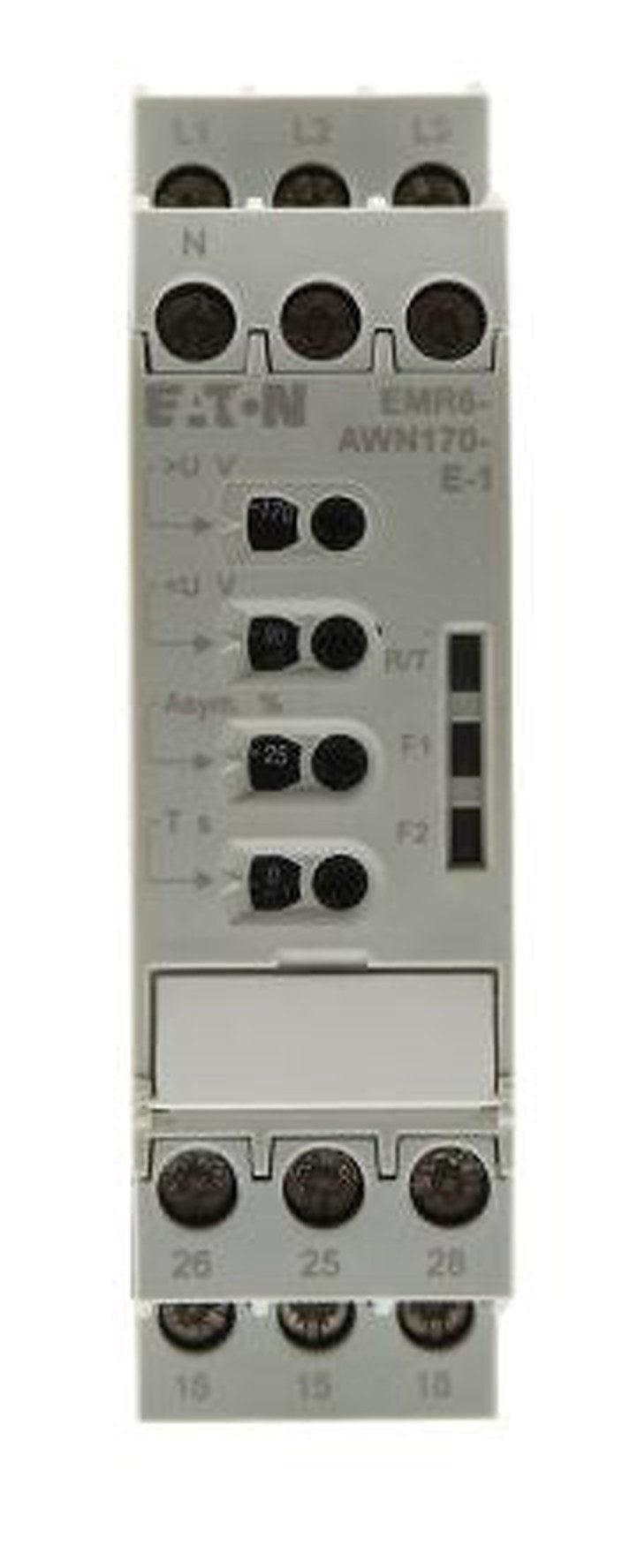 Eaton Monitoring Relay, 90/170 V ac Monitor Range, CO, DIN Rail, 170V ac, 90 V ac