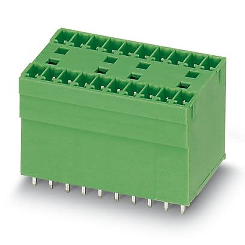 Phoenix Contact MCDV Series Straight Wave Soldering Mount PCB Header, 20 Contact(s), 3.81 mm Pitch, 2 Row, Shrouded