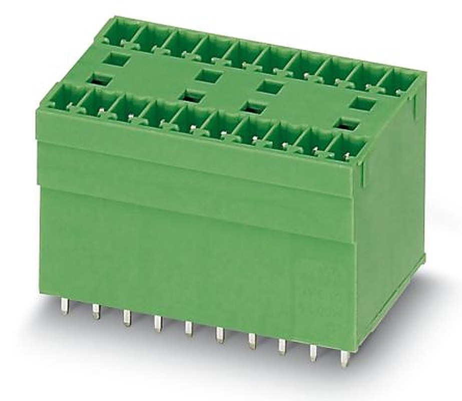 Phoenix Contact MCDV 1.5/ 8-G1-3.81 Series Pluggable Terminal Block, 8-Contact, 3.81 mm Pitch, 2 Row, 1847796