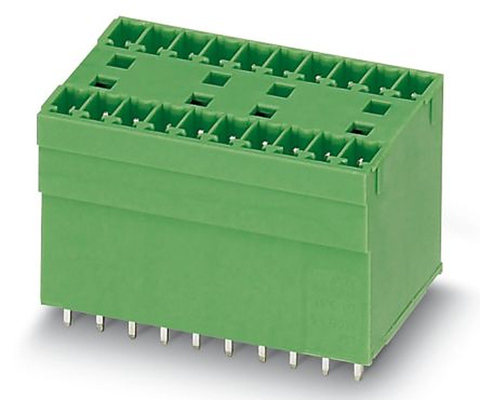 Phoenix Contact MCDV 1.5/16-G1-3.81 Series Vertical Through Hole PCB Socket, 16 Contact(s), 3.81 mm Pitch, 2 Row