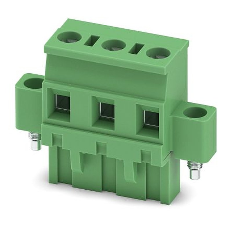 Phoenix Contact GMVSTBR 2.5/3-STF-7.62 Series PCB Terminal Block, 3-Contact, 7.62 mm Pitch, 1 Row, 1847893