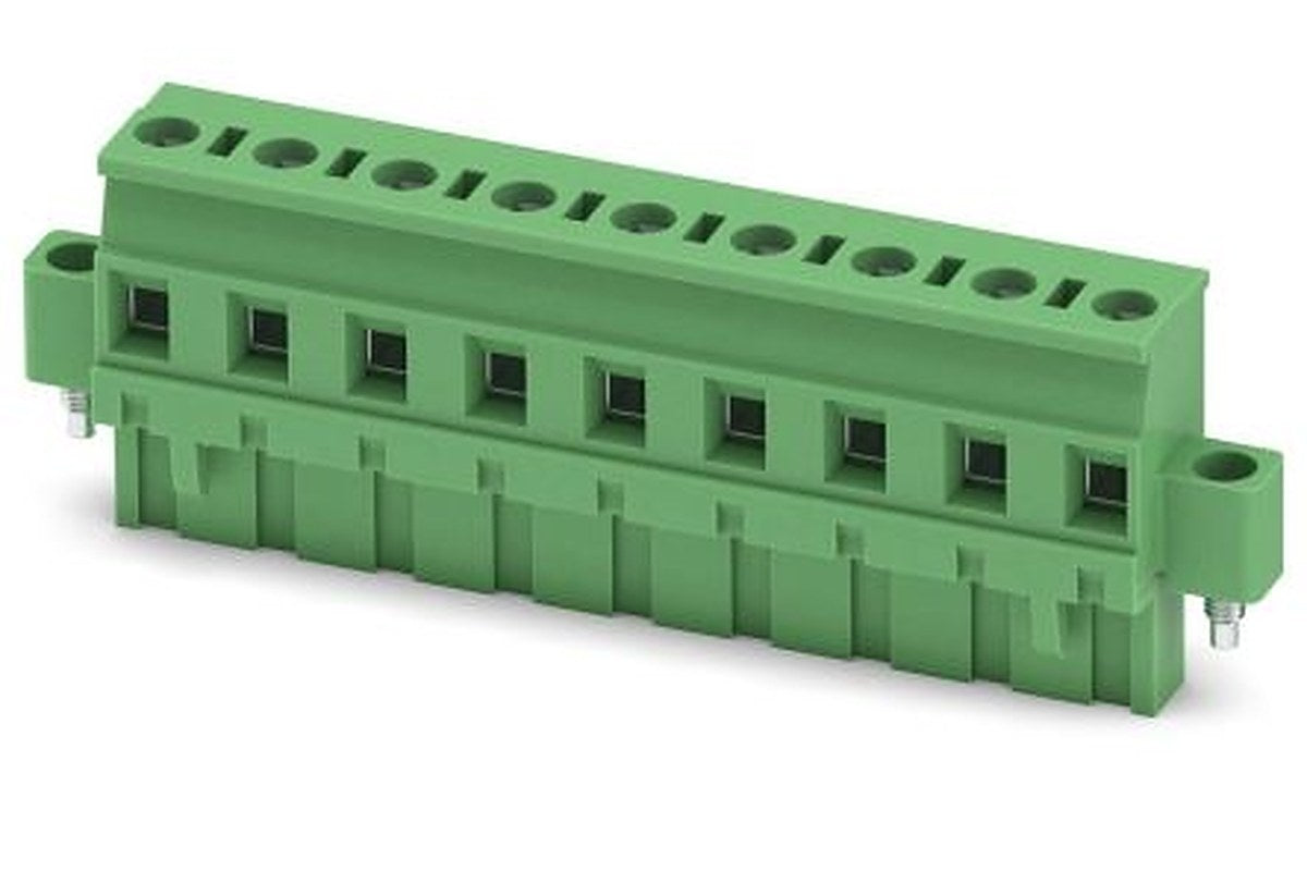 Phoenix Contact GMVSTBR 2.5/9-STF-7.62 Series PCB Terminal Block, 9-Contact, 7.62 mm Pitch, 1 Row, 1847958