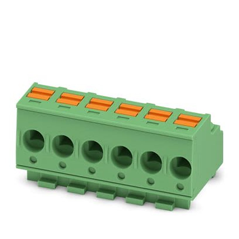Phoenix Contact PTS Series Pluggable Terminal Block, 6-Contact, 5 mm Pitch, 1 Row, 1848574
