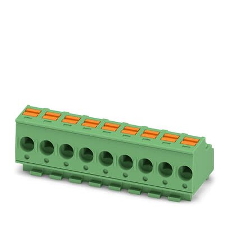 Phoenix Contact PTS Series Pluggable Terminal Block, 9-Contact, 5 mm Pitch, 1 Row, 1848600
