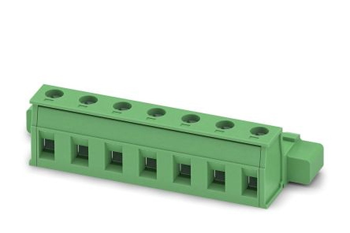 Phoenix Contact GIC 2.5/ 7-STGF-7.62 Series Pluggable Terminal Block, 7-Contact, 7.62 mm Pitch, 1 Row, 1849930
