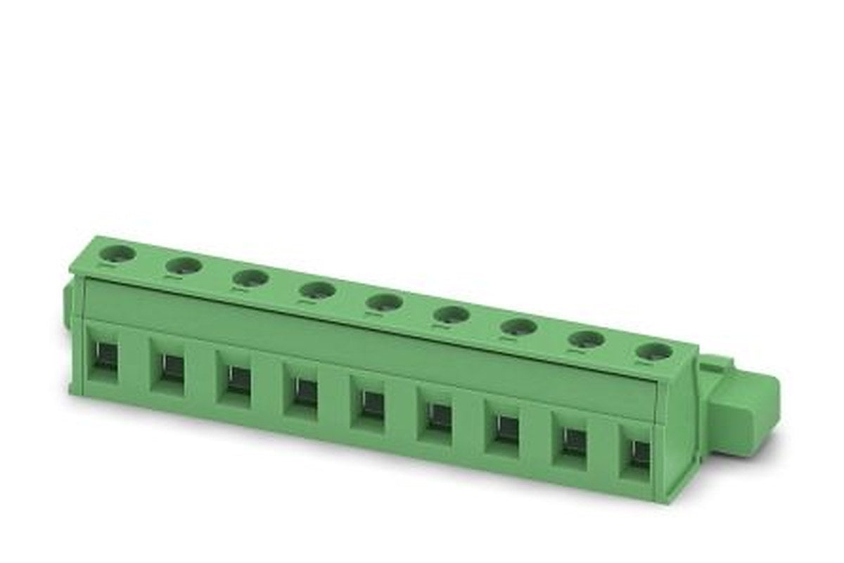 Phoenix Contact GIC 2.5/ 9-STGF-7.62 Series Pluggable Terminal Block, 9-Contact, 7.62 mm Pitch, 1 Row, 1849956