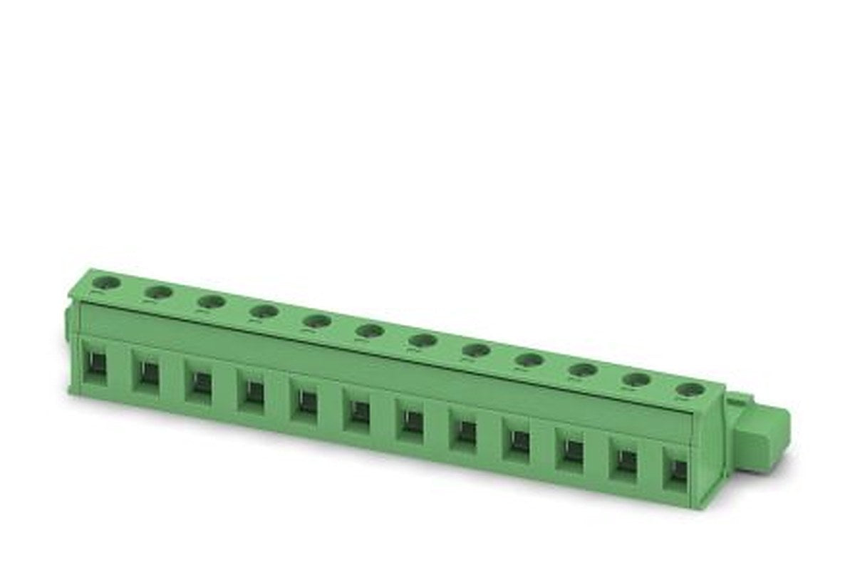 Phoenix Contact GIC 2.5/12-STGF-7.62 Series Pluggable Terminal Block, 12-Contact, 7.62 mm Pitch, 1 Row, 1849985