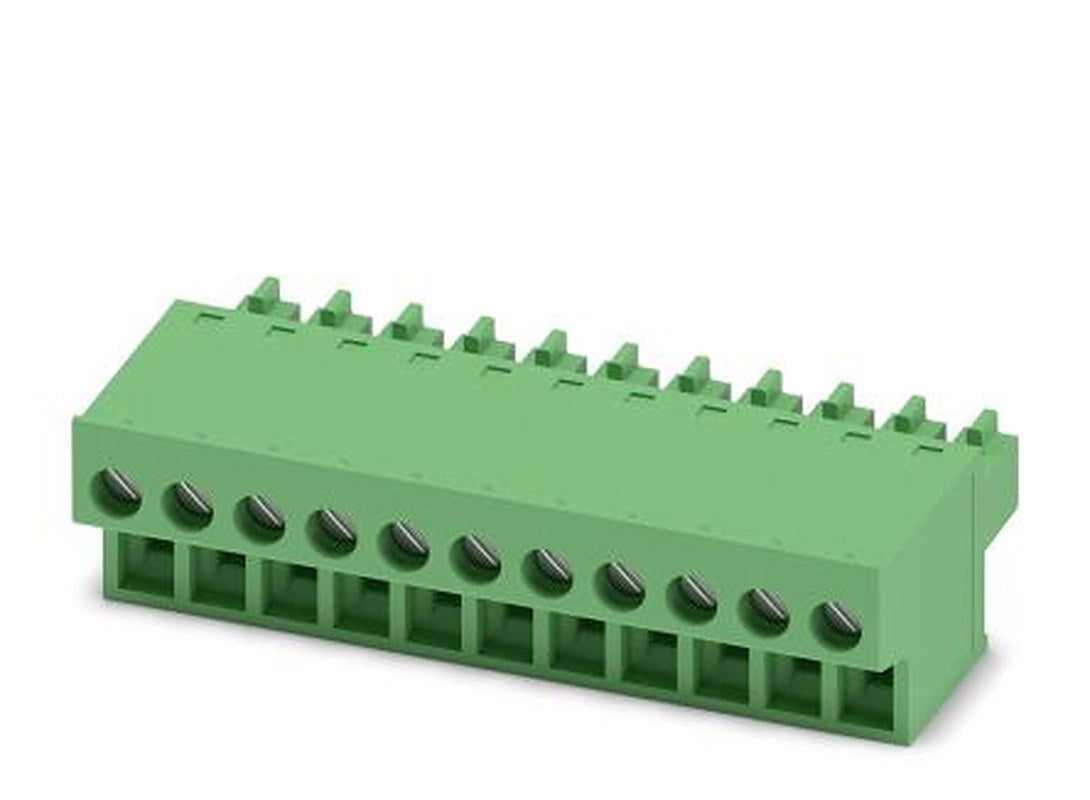 Phoenix Contact FRONT-MC 1.5/11-ST-3.81 Series Pluggable Terminal Block, 11-Contact, 3.81 mm Pitch, 1 Row, 1850754