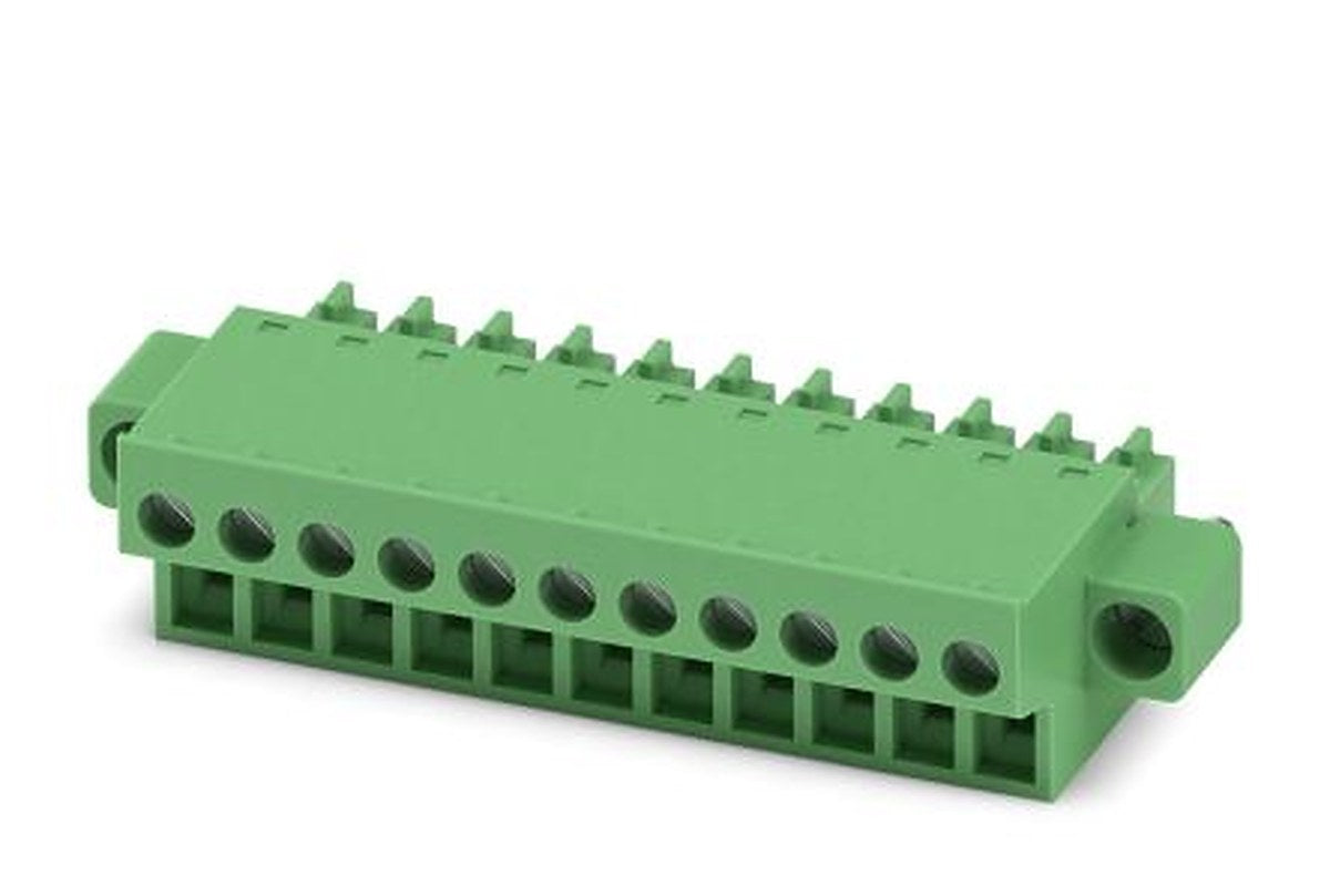 Phoenix Contact FRONT-MC 1.5/11-STF-3.81 Series Pluggable Terminal Block, 11-Contact, 3.81 mm Pitch, 1 Row, 1850945