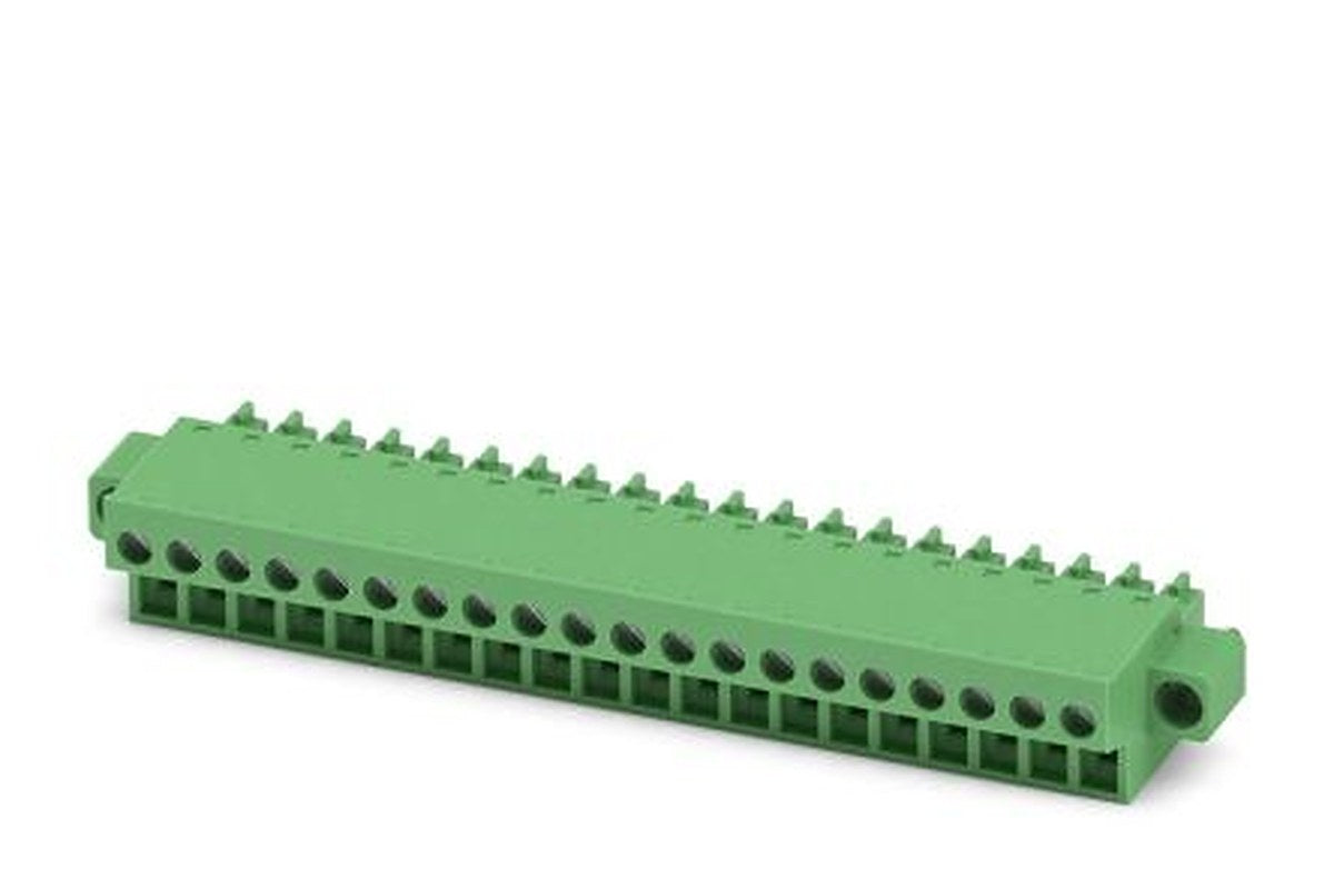 Phoenix Contact FRONT-MC 1.5/20-STF-3.81 Series Pluggable Terminal Block, 20-Contact, 3.81 mm Pitch, 1 Row, 1851038