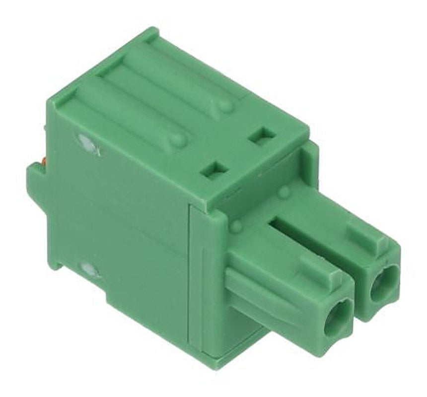 Phoenix Contact FK-MCP 1.5/2-ST-3.81 Series Pluggable Terminal Block, 2-Contact, 3.81 mm Pitch, 1 Row, 1851041