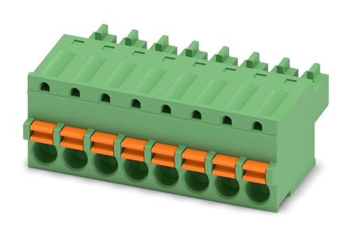 Phoenix Contact FK-MCP 1.5/8-ST-3.81 Series Pluggable Terminal Block, 8-Contact, 3.81 mm Pitch, 1 Row