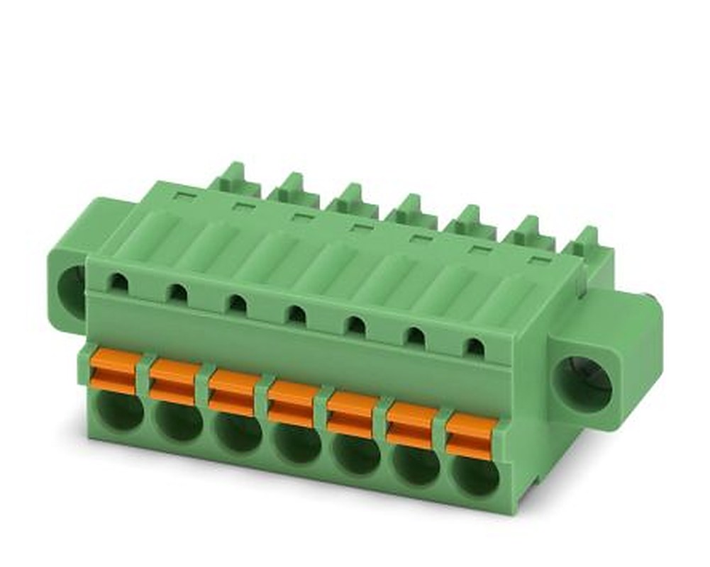Phoenix Contact FK-MCP 1.5/7-STF-3.81 Series Pluggable Terminal Block, 7-Contact, 3.81 mm Pitch, 1 Row, 1851287