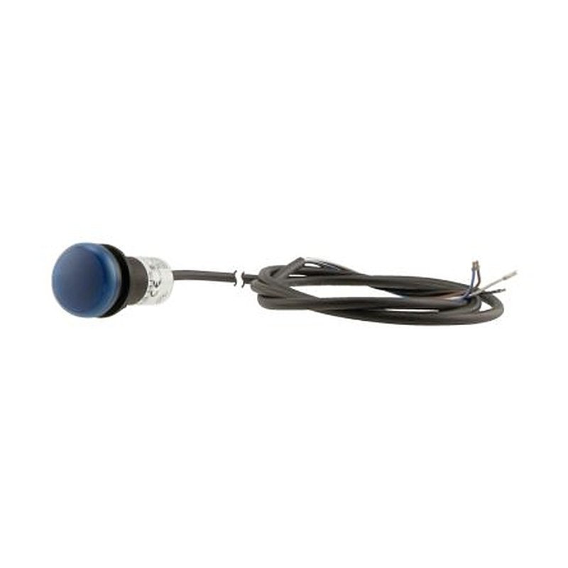 Eaton, C22, Panel Mount Blue LED Indicator, 22.5 mm Cutout, Round, 24V