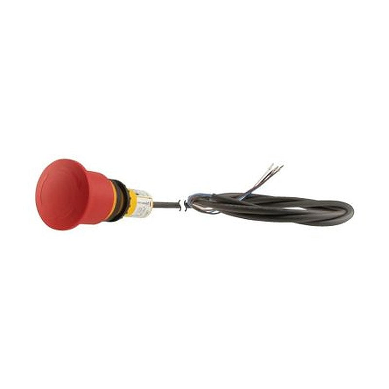 Eaton Turn to Release Emergency Stop Push Button, Built-In, 22.5 mm Cutout, 1 NO/1 NC, IP69K, IP67
