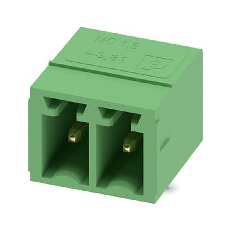 Phoenix Contact Straight Solder PCB Header, 2 Contact(s), 3.81 mm Pitch, 1 Row, Shrouded