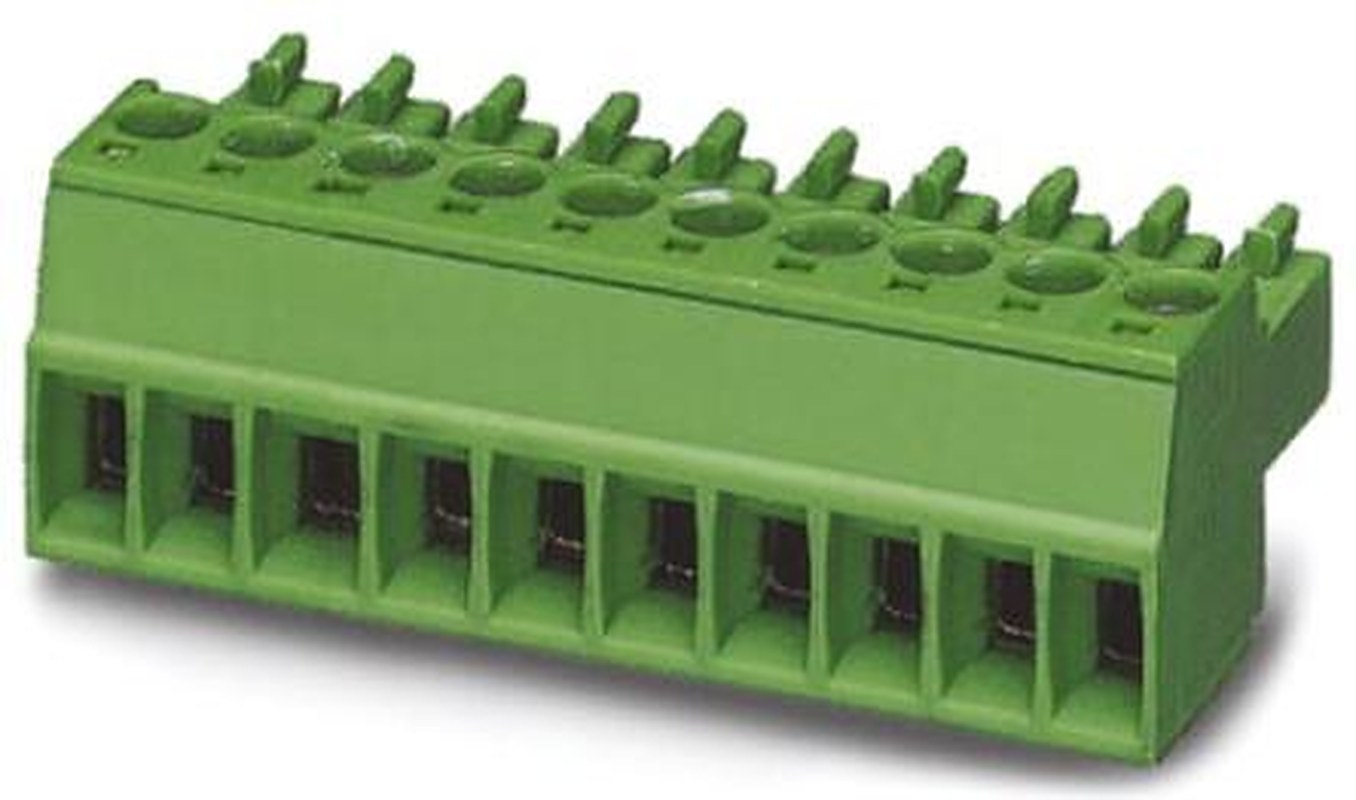 Phoenix Contact MC 1.5/2-ST-3.81 AU Series Pluggable Terminal Block, 2-Contact, 3.81 mm Pitch, 1 Row, 1851999