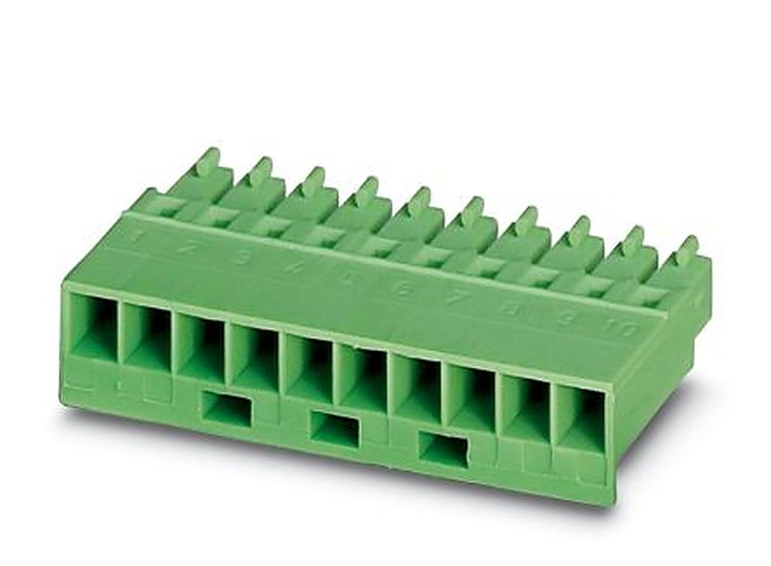 Phoenix Contact MCC 1/14-STZ-3.81 Series Pluggable Terminal Block, 14-Contact, 3.81 mm Pitch, 1 Row, 1852299