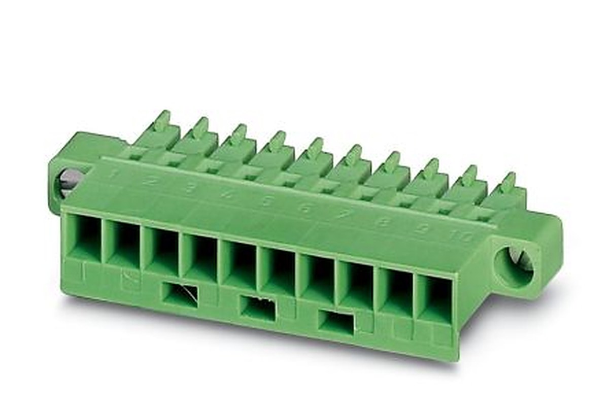 Phoenix Contact MCC 1/17-STZF-3.81 Series Pluggable Terminal Block, 17-Contact, 3.81 mm Pitch, 1 Row, 1852516