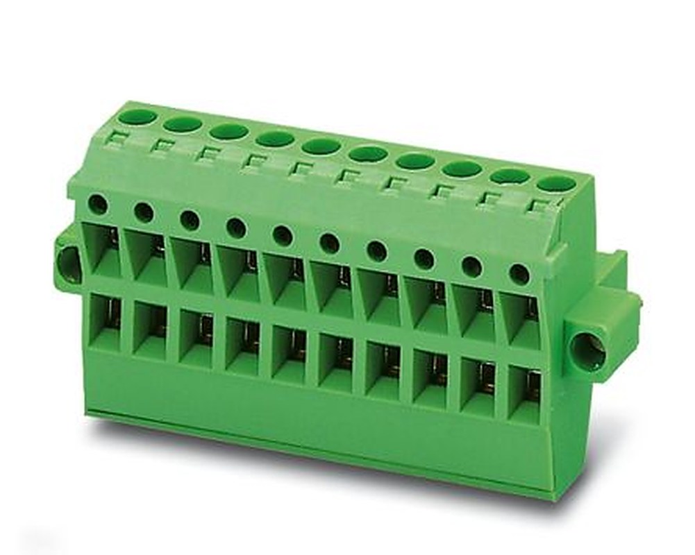 Phoenix Contact TMSTBP 2.5/3-STF-5.08 Series Pluggable Terminal Block, 3-Contact, 5.08 mm Pitch, 1 Row, 1853117