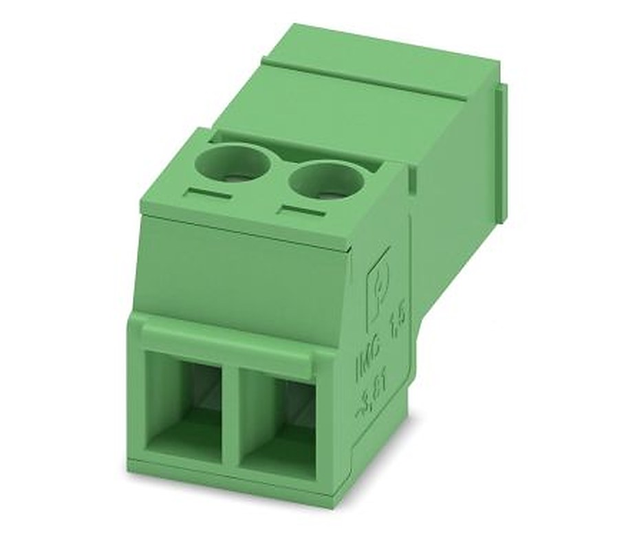 Phoenix Contact IMC 1.5/2-ST-3.81 Series Pluggable Terminal Block, 2-Contact, 3.81 mm Pitch, 1 Row