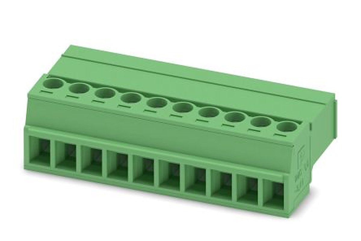 Phoenix Contact IMC 1.5/10-ST-3.81 Series Pluggable Terminal Block, 10-Contact, 3.81 mm Pitch, 1 Row