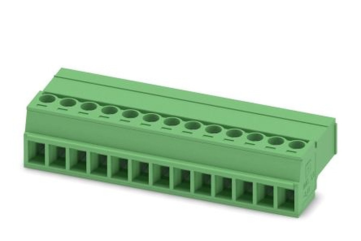 Phoenix Contact IMC 1.5/13-ST-3.81 Series Pluggable Terminal Block, 13-Contact, 3.81 mm Pitch, 1 Row, 1857993
