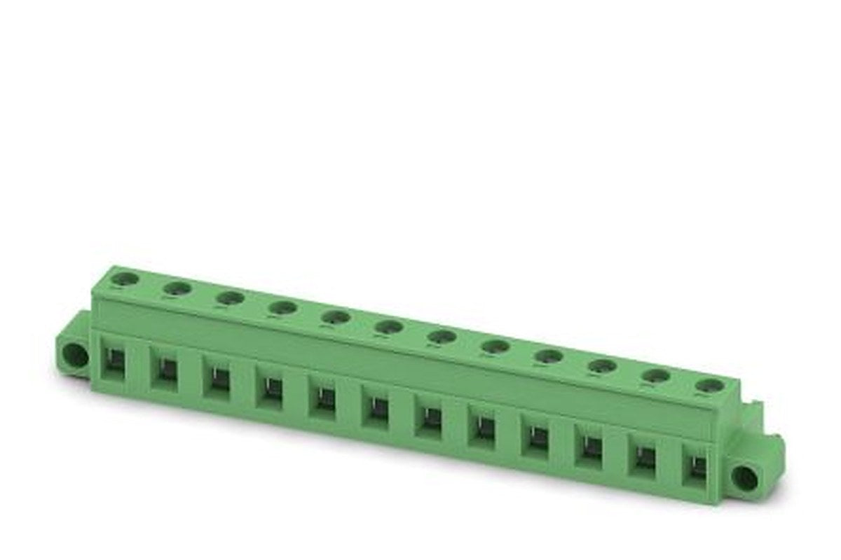 Phoenix Contact GMSTB 2.5/12-STF-7.62 Series Pluggable Terminal Block, 12-Contact, 7.62 mm Pitch, 1 Row, 1858866