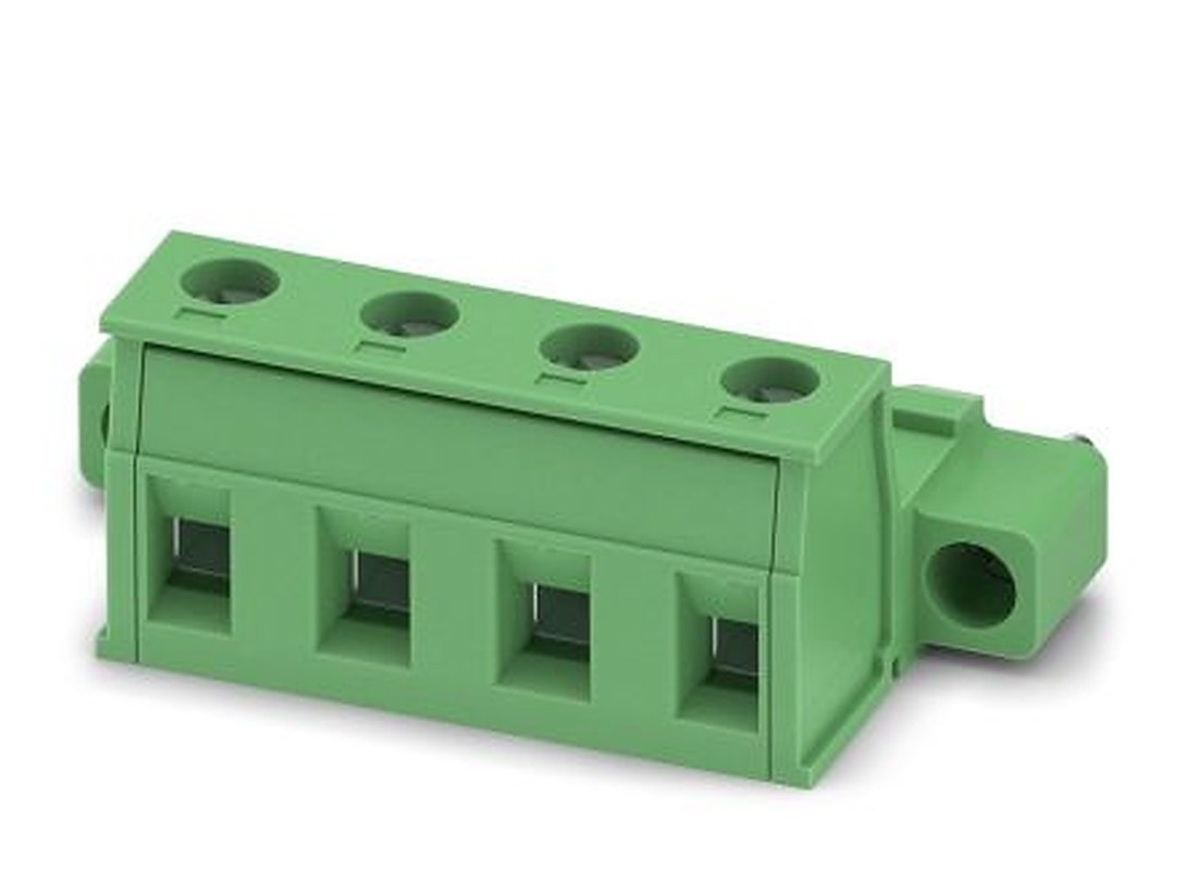 Phoenix Contact GIC 2.5/4-STF-7.62 Series Pluggable Terminal Block, 4-Contact, 7.62 mm Pitch, 1 Row, 1858895