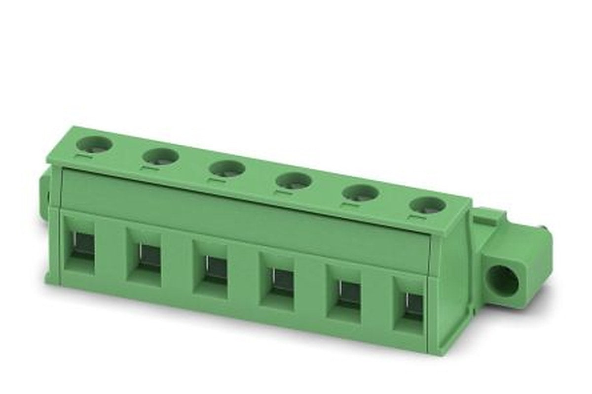 Phoenix Contact GIC 2.5/6-STF-7.62 Series Pluggable Terminal Block, 6-Contact, 7.62 mm Pitch, 1 Row, 1858918