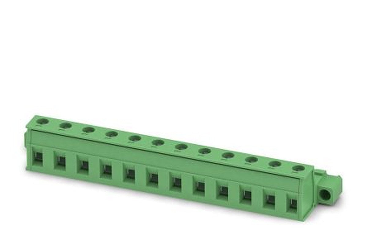 Phoenix Contact GIC 2.5/12-STF-7.62 Series Pluggable Terminal Block, 12-Contact, 7.62 mm Pitch, 1 Row, 1858976
