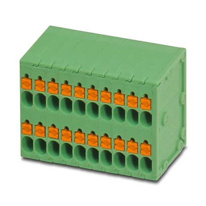 Phoenix Contact SPTD Series PCB Terminal Block, 32-Contact, 3.5 mm Pitch, Wave Soldering Mount, 2 Row